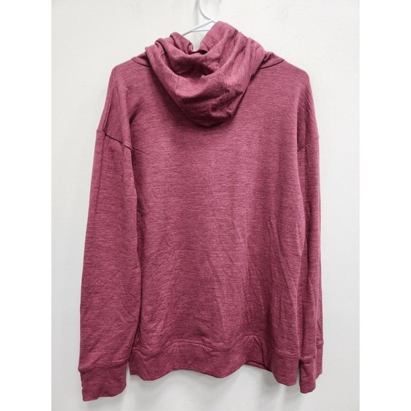 Crane Womens Activewear Hoodie Size Medium Pink Cowl Neck Long Sleeve Pullover - Picture 8 of 8